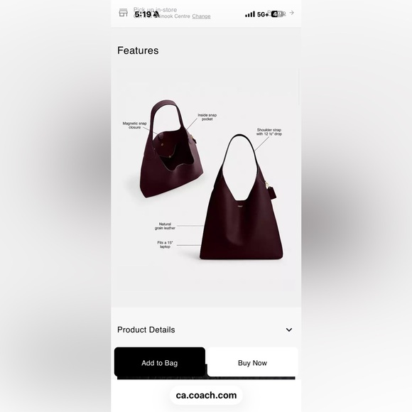 Coach Brooklyn 39 - Olive suede - Picture 8 of 9